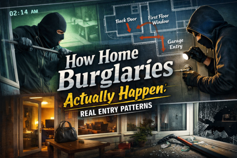 How Home Burglaries Actually Happen Real Entry Patterns