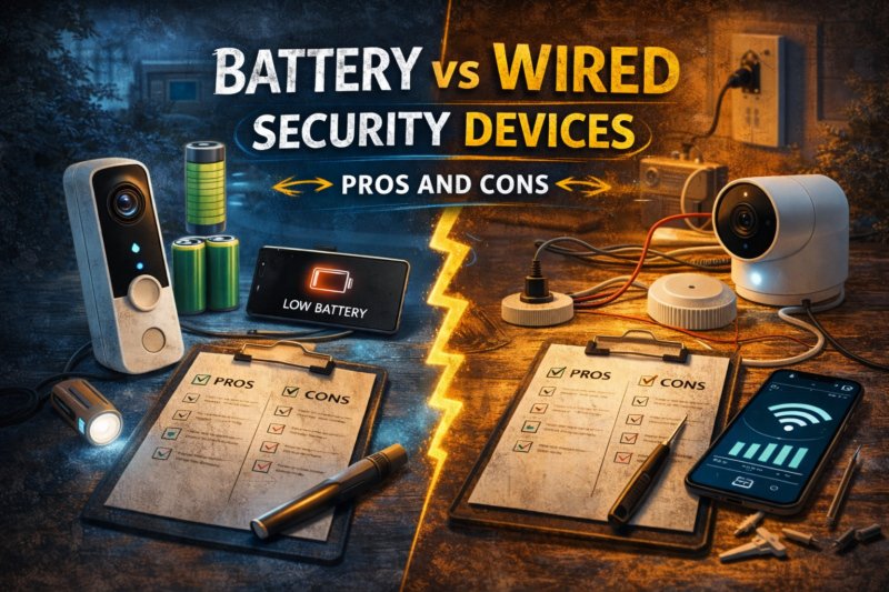 Battery vs Wired Security Devices Pros and Cons