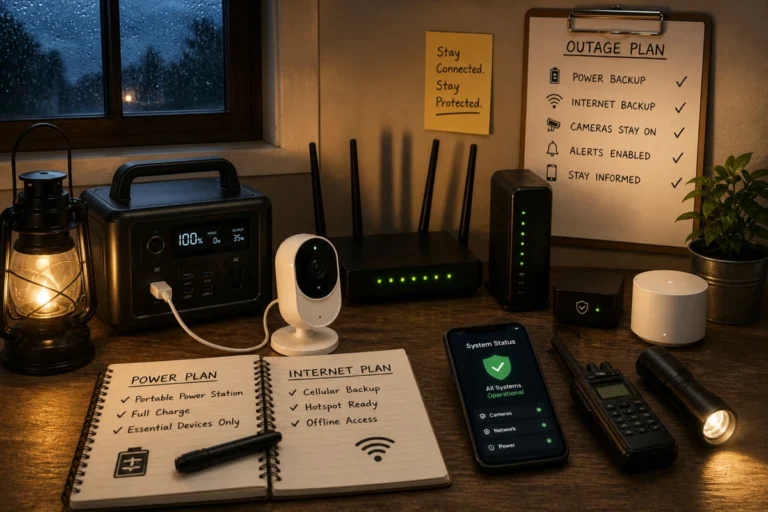 Fail-Safe Planning for Power and Internet Outages