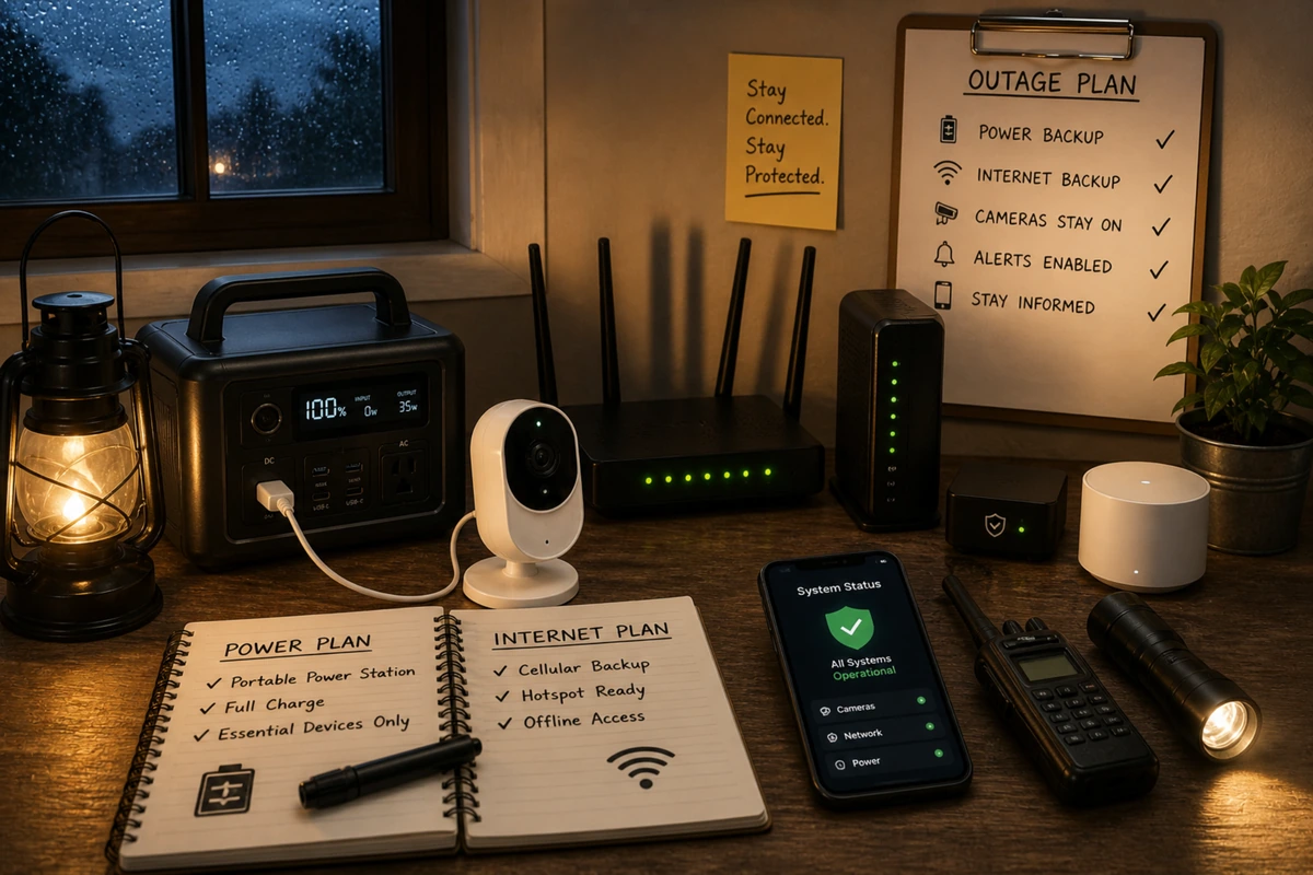 Fail-Safe Planning for Power and Internet Outages