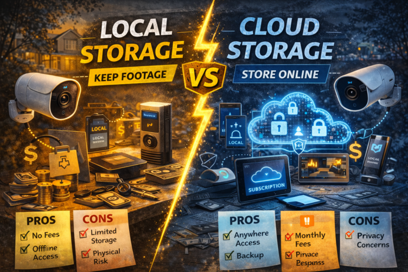 Local Storage vs Cloud Storage for Security Cameras