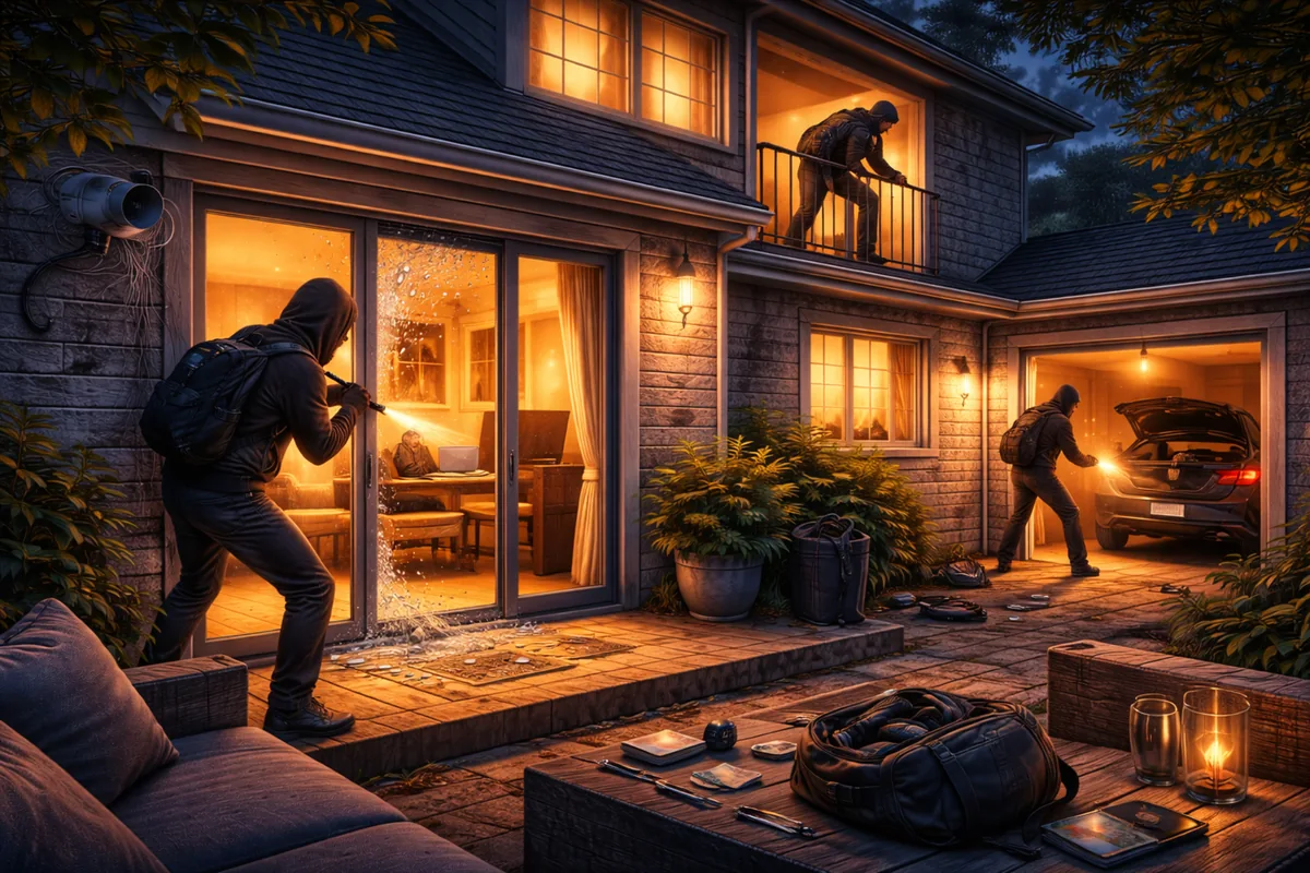 How Home Burglaries Actually Happen Real Entry Patterns