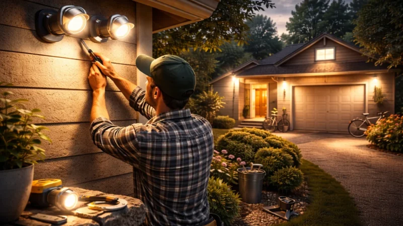 Outdoor Motion Lighting Setup, Placement, and Mistakes to Avoid