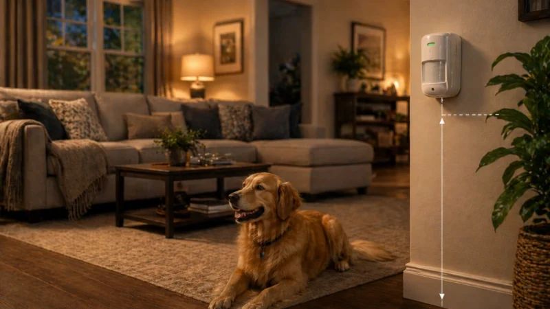 How to Set Up Motion Sensors If You Have Pets