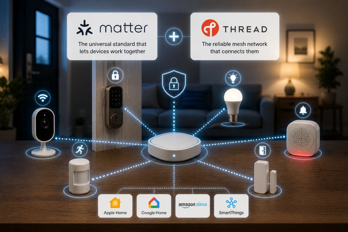 Matter & Thread Explained for Home Security